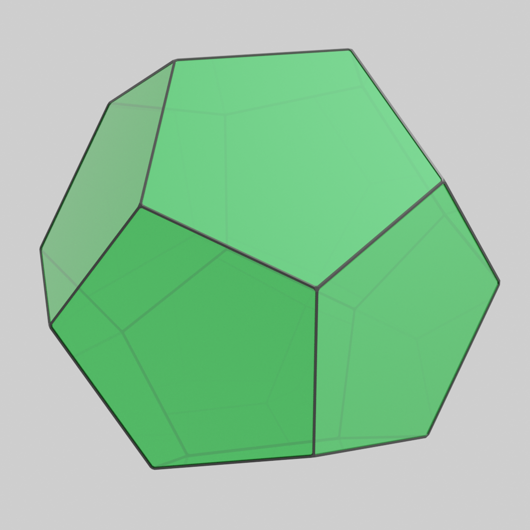 Blender dodecahedron