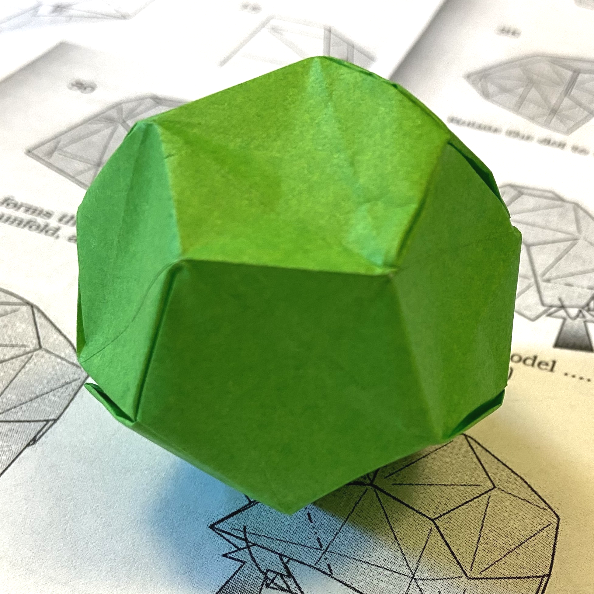 Origami dodecahedron